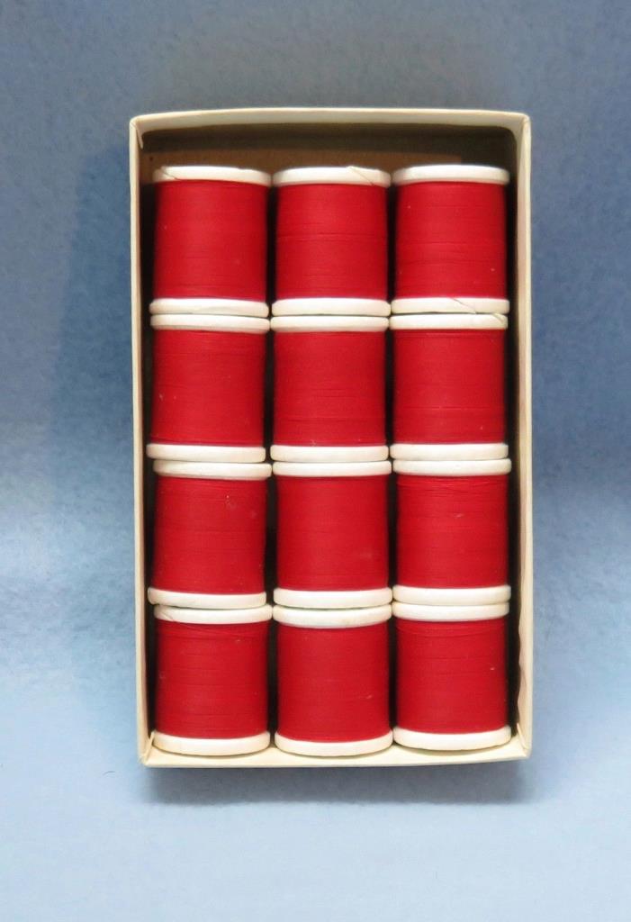 Gudebrod Rod Winding Thread, Size 3-0, Color - Scarlet , 50 yd spools