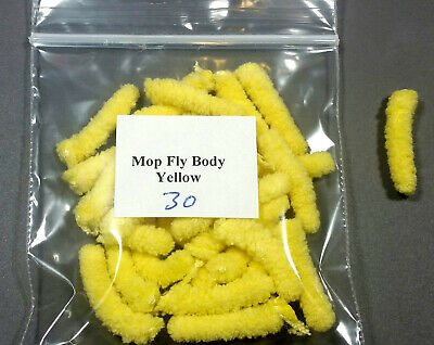 30 Mop Fly Body for Fly Tying - Yellow
