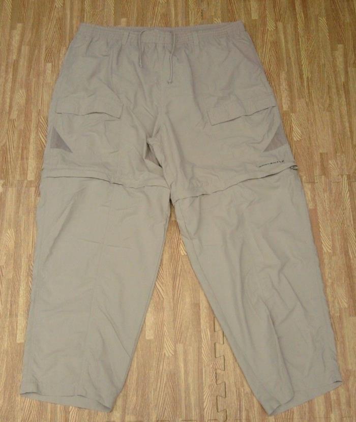 Columbia PFG Performance Fishing Gear Beige Pants Shorts Combo ~ Men's XL 30 L