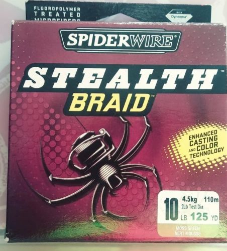 SPIDERWIRE STEALTH  BRAID ENHANCED CASTING 10 LBS. 125 YRDS. COLOR TECHNOLOGY