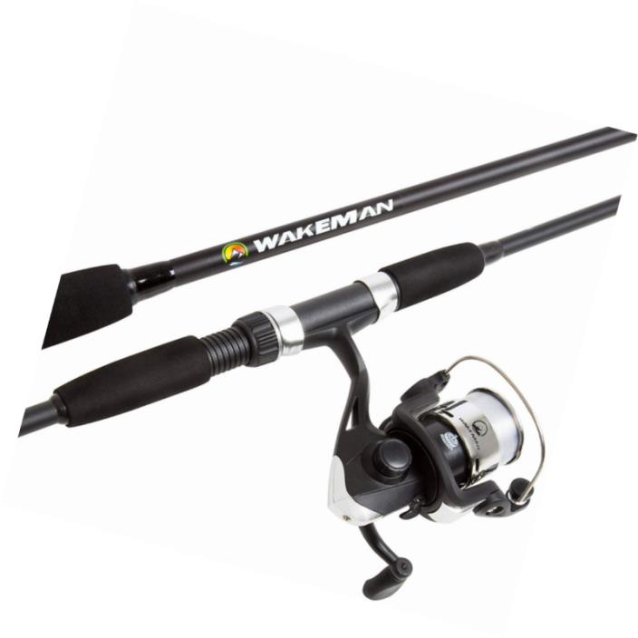 Wakeman Swarm Series Spinning Rod and Reel Combo - Blue Metallic