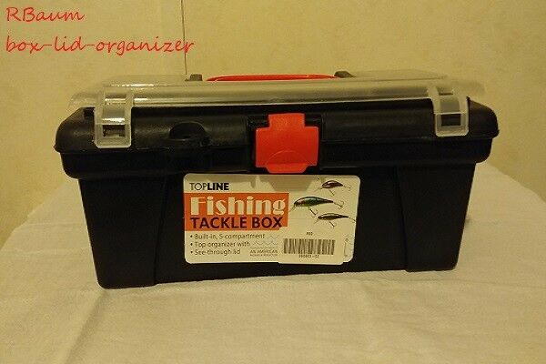 Fishing Tackle Lightweight Box Equipment Storage Compartments Utility Organizer