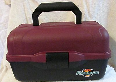 Flambeau Outdoors Tackle Box Double Tray Maroon Classic Series