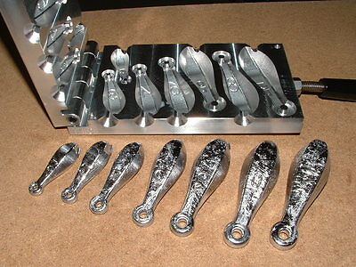 Saltwater Bank Sinker mold 2,3,4,6,8,10,12oz CNC Aluminum