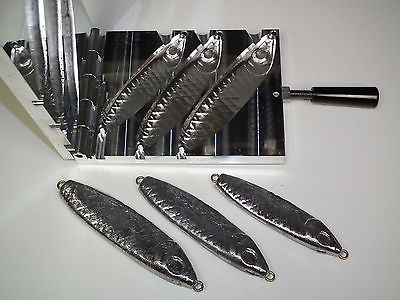 Saltwater Wobble Fish Jig mold 12,16,20oz CNC Aluminum Herring