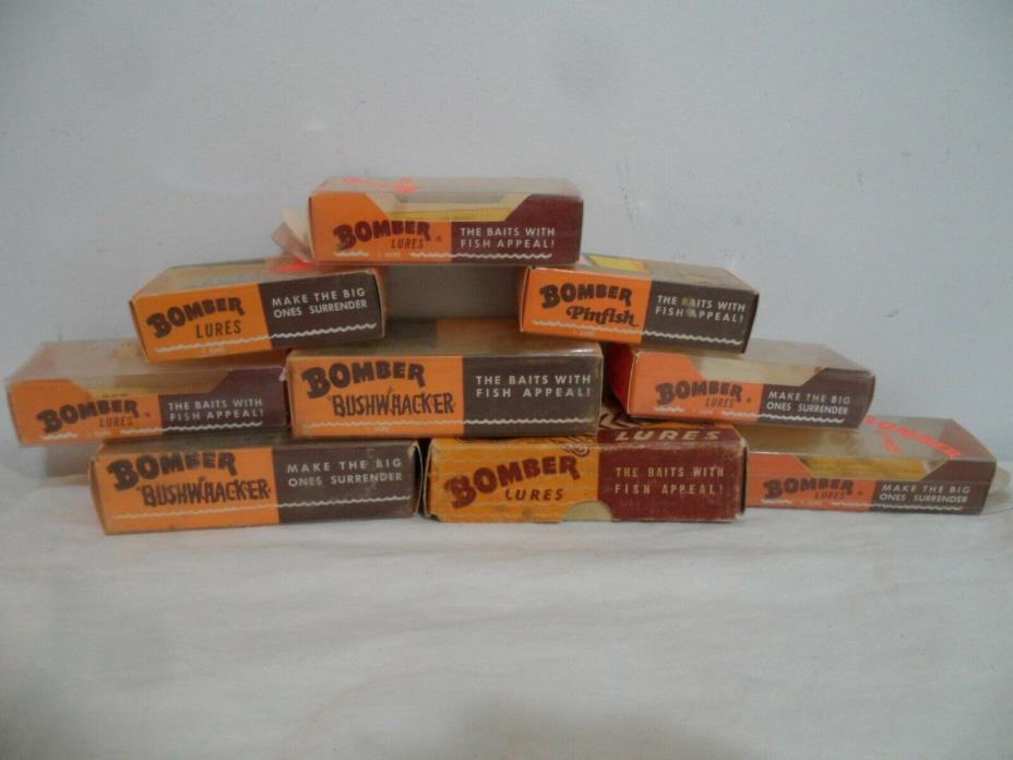 Vintage Bomber Lure Box Lot