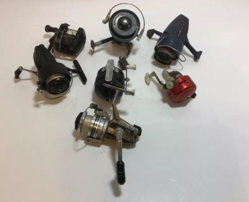 LOT of 7 Vintage SPINCASTING SPIN CAST CASTING Fishing Reels Reels Parts/Repair