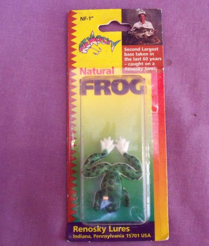 VINTAGE REMOSKY NATURAL FROG FISHING LURE IN BOX NF-1