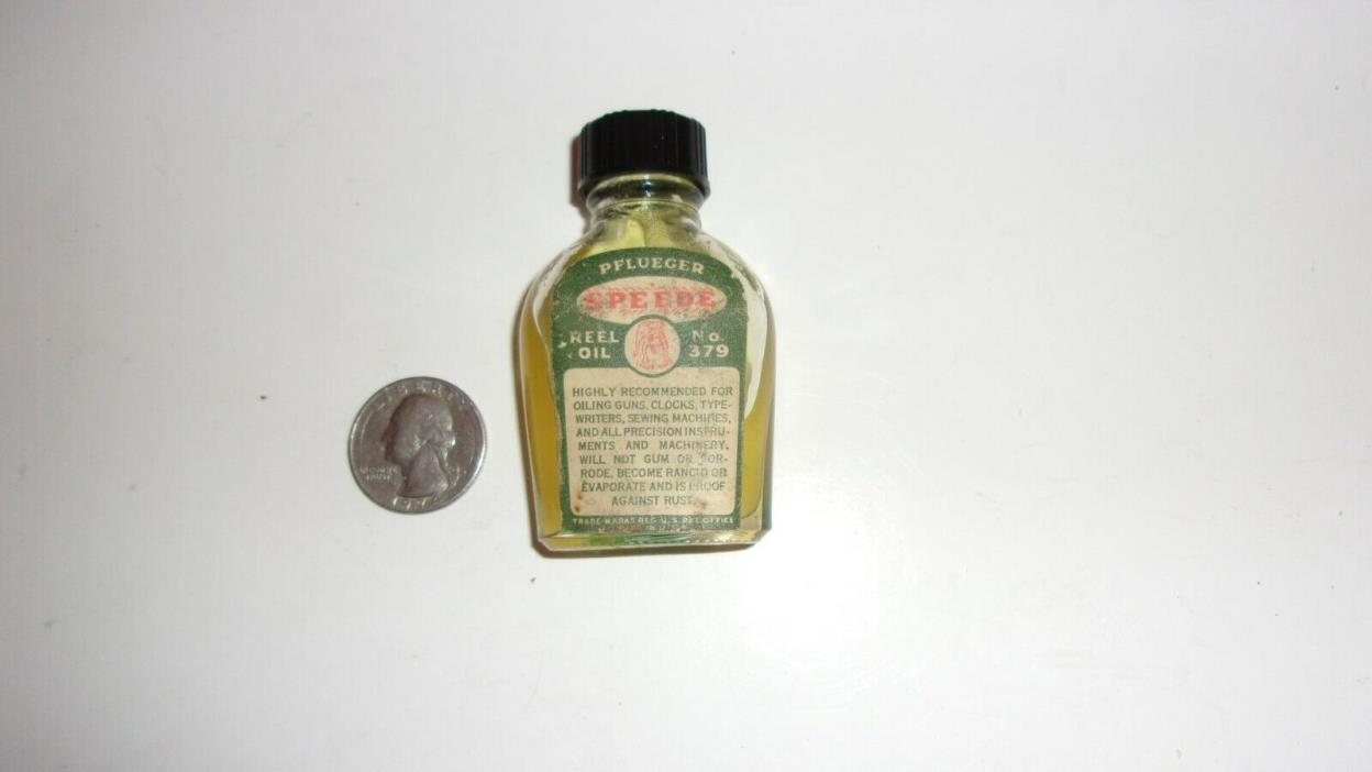 Vintage Pflueger Speede Reel Oil Bottle No. 379