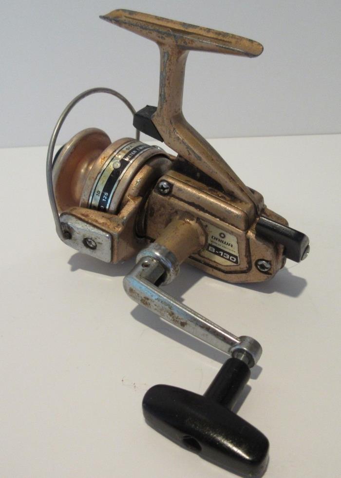 Vintage Daiwa B-130 Spinning Fishing Reel Works good Reels smoothly