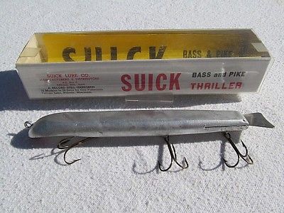 Vintage SUICK Thriller Bass Pike Musky Fishing Lure