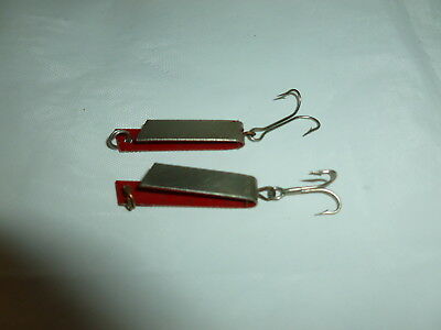 2 Vintage Unmarked 1-1/2” Fly Rod/Ultralight Fishing Lures  Lot J-581