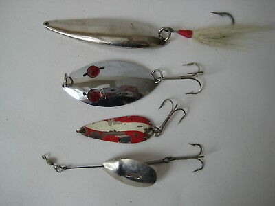 vtg FISHING LURE LOT bait Horrocks Ibbotson Wobbler 2 Fiord metal casting spoon