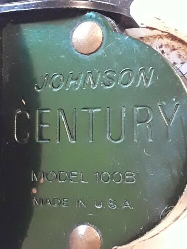 VINTAGE JOHNSON CENTURY MODEL 100B SPIN CAST FISHING REEL USA