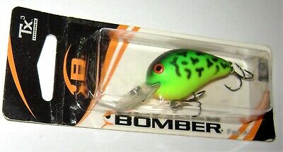 VINTAGE BOMBER FAT A LURE MADE IN MEXICO FIRETIGER COLOR B04FFT