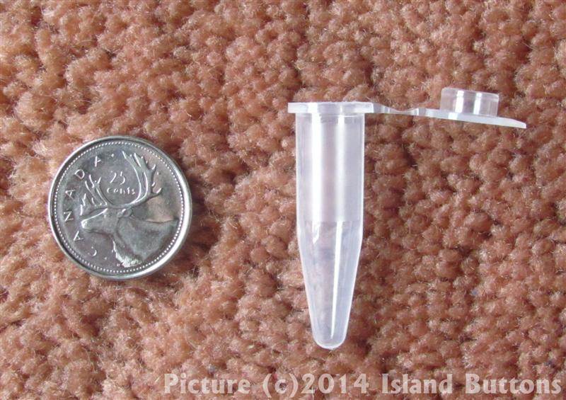 Plastic Nano Geocache Containers (1.5ml White Tubes with Attached Cap)