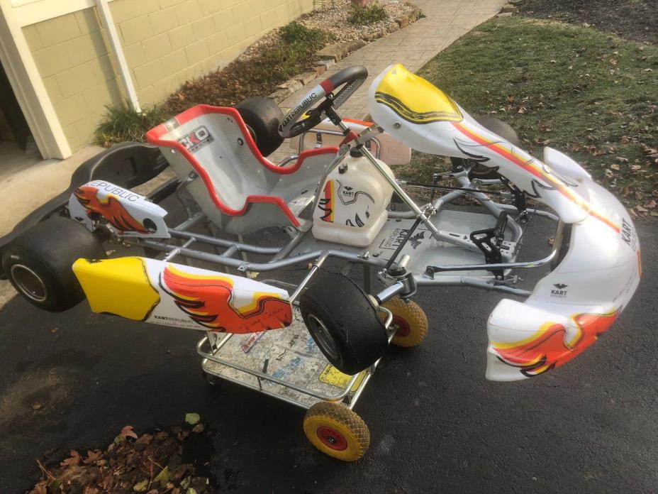 2018 Kart Republic KR2 Racing Go Kart - 2 races - Exc Cond.  - Tag X30 OTK