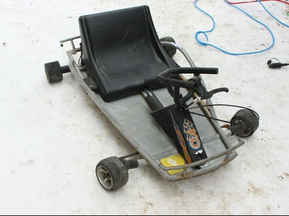 Vintage Razor Electric Go-Kart Car Cart Drifter Racing Kit Wheel Toy Driving