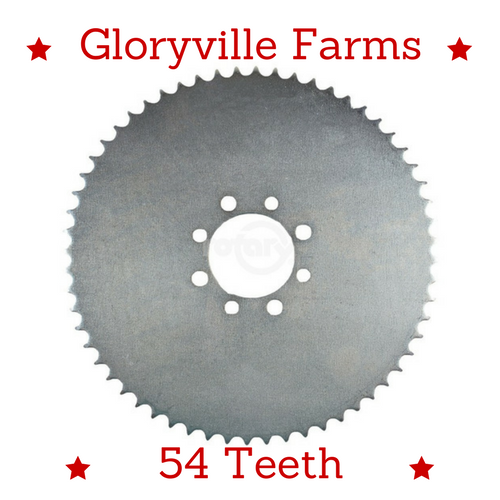 Universal 54 Tooth Steel Plate Sprocket For 41 Chain 9
