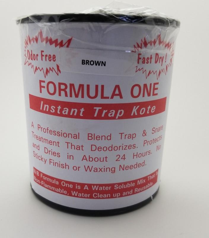 Formula One Trap Kote Dip, Brown, Quart, Trapping Dye