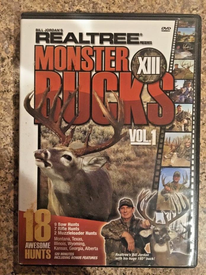 Bill Jordan's Realtree Monster Bucks XIII 13 Volume 1 Hunting DVD SCRATCH FREE!!