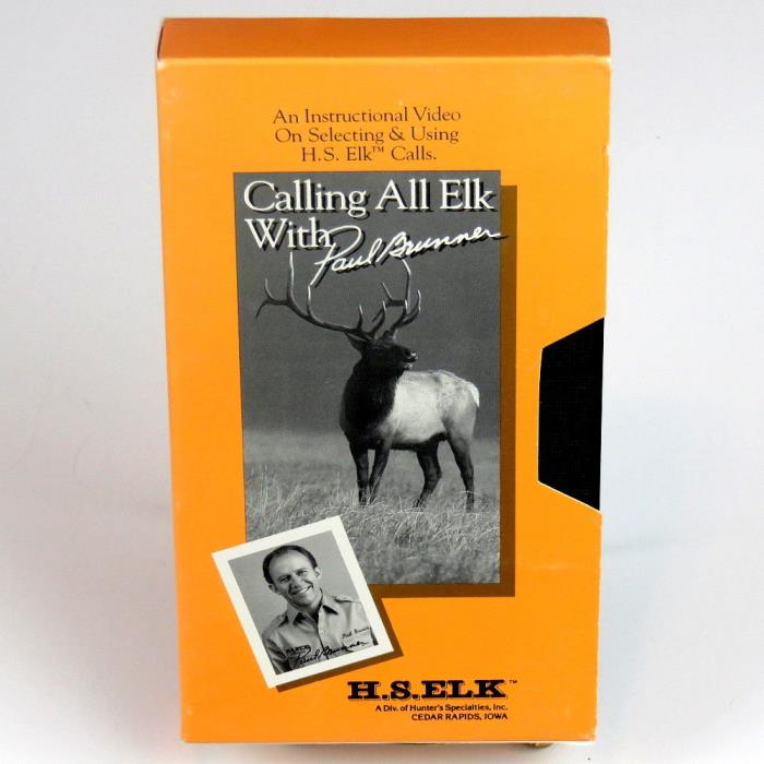 Hunter’s Specialties Calling All Elk With Paul Brunner VHS Video 20 Minutes