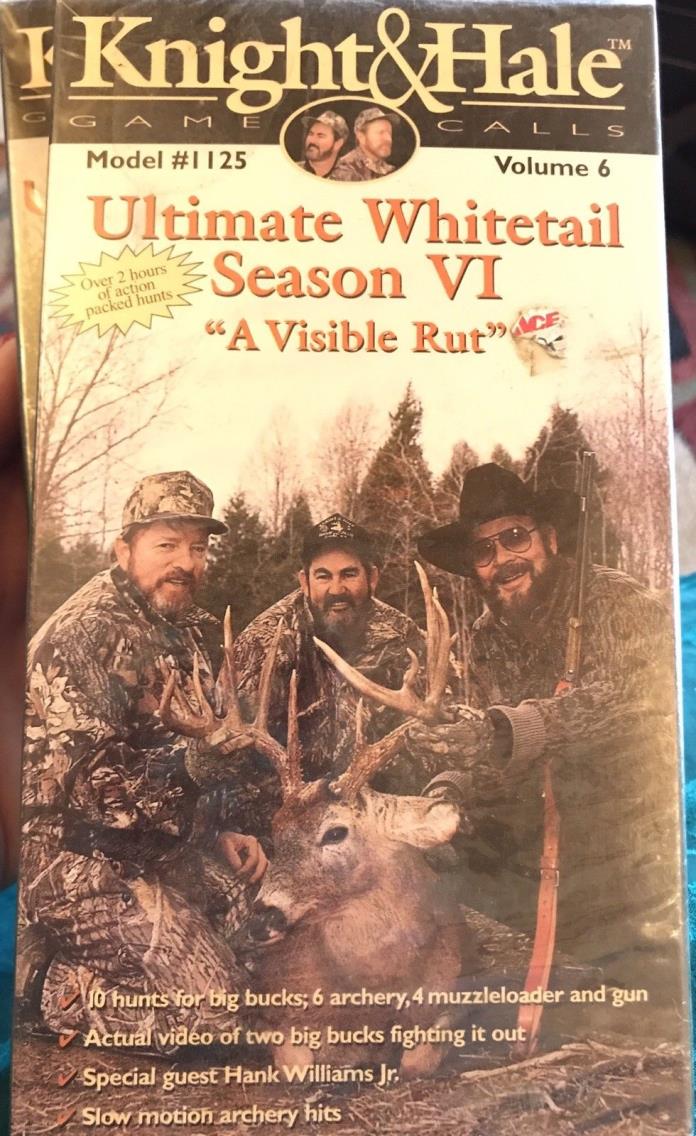 Knight & Hale Hunting VHS tape Ultimate Whitetail Season VI Hank Williams Jr