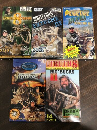 5 Deer Buck Hunting VHS Tapes Drury Outdoors Hunting Calls