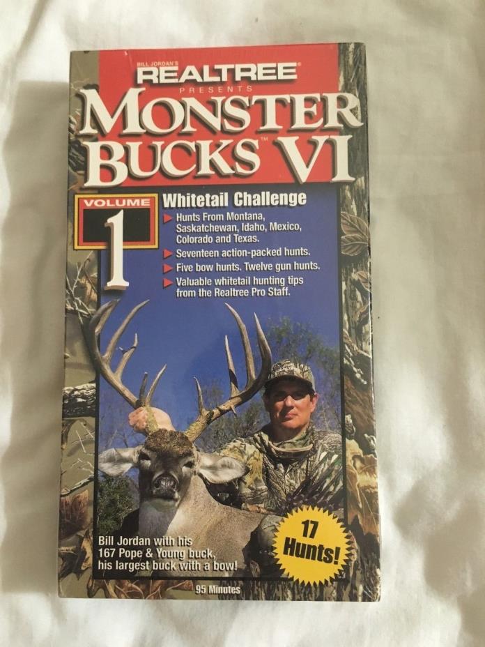 NEW Unopened 1998 VHS Monster Bucks VI 6 Whitetail Challenge Deer Hunting Tape