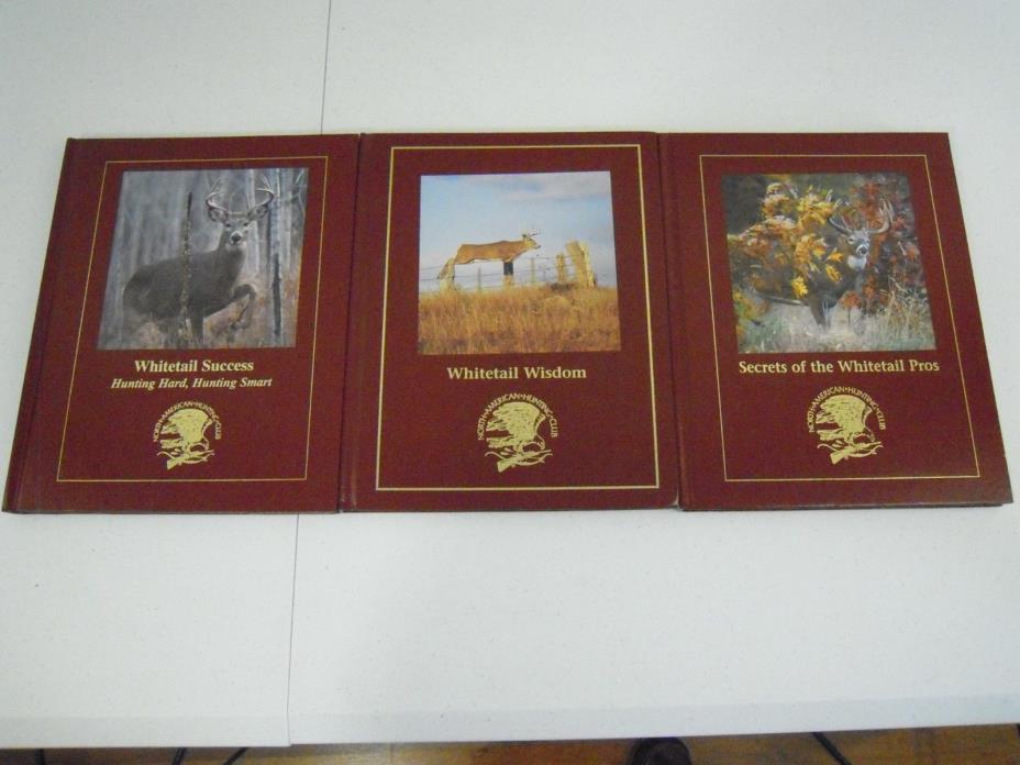 Lot of 3 NORTH AMERICAN HUNTING CLUB Books on Whitetail Deer Hunting