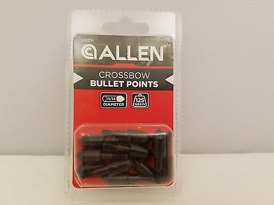 Allen Crossbow Bullet Points | 11/32 inch Diameter | 125 grain | 14639A | NEW