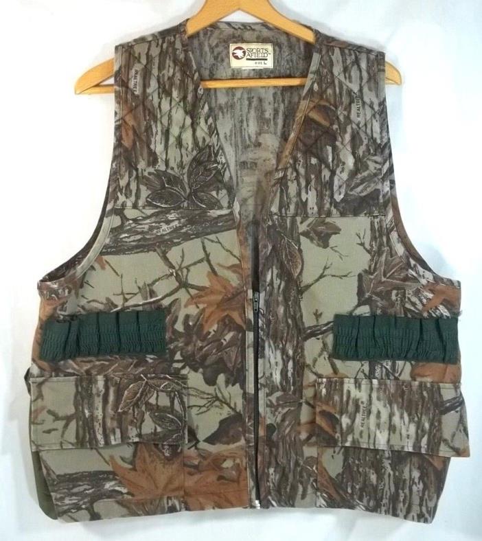 Sports Afield Camo Camouflage Hunting Vest Large Realtree