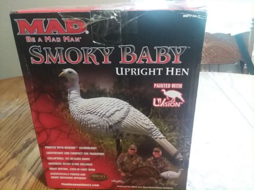 Turkey Decoy Flambeau  Smoky Baby Upright Hen Decoy Painted w/ UVision Technolog