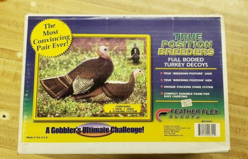 Feather Flex True Position Breeders Turkey Decoys (One Hen and One Jake)