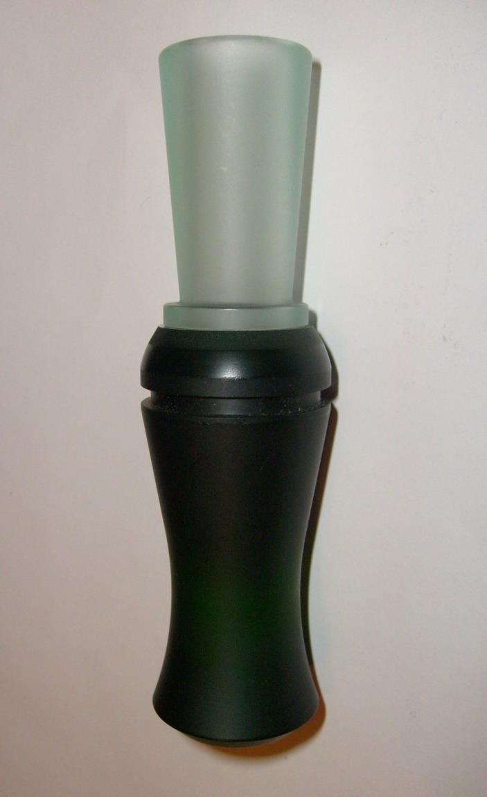 Goose Call for Canada Geese- Frosted Coke Bottle Acrylic & Mallard Green