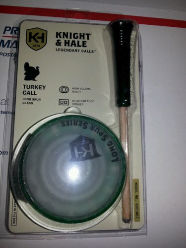 Knight & Hale Long Spur Glass Turkey Pot Call KHT1002 Made in USA free ship