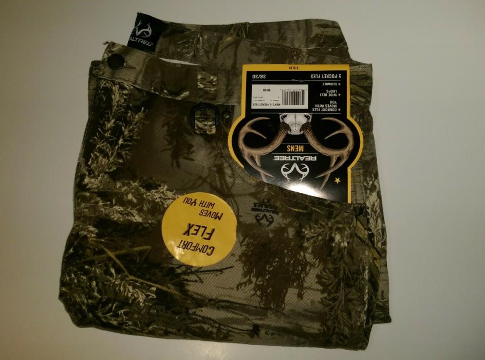 Realtree  Men's 5 Pocket Flex Hunting Pants Jeans MAX- 1 XT New, with Tags