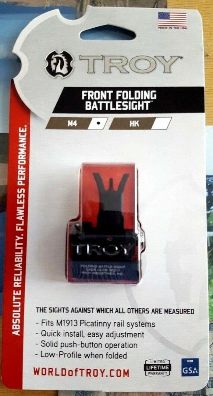 TROY Industries Front Folding Battle Sight BLACK BUIS NEW USA
