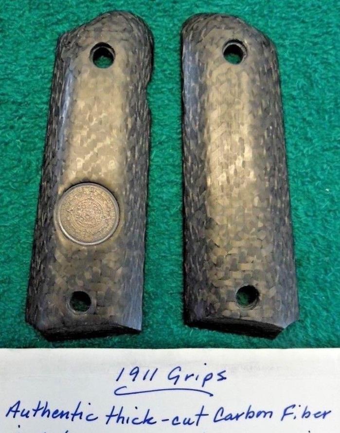 Colt 1911 Grips .999 Silver Coin Aztec Calendar SIGNED Jeff Wagner of 6gunsally