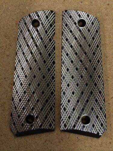 Aluminum 1911 6061 Diamond Texture Anodized Texture Grips Colt Kimber