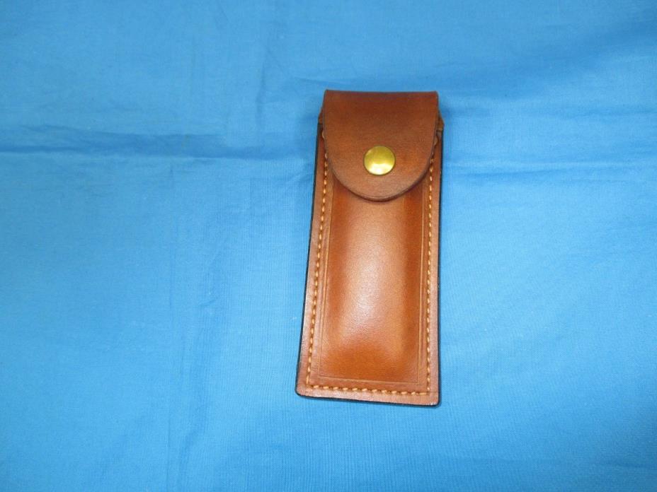Buckmark Single Mag Pouch. Wet Formed 8/9 OZ. Veg. Tanned Leather
