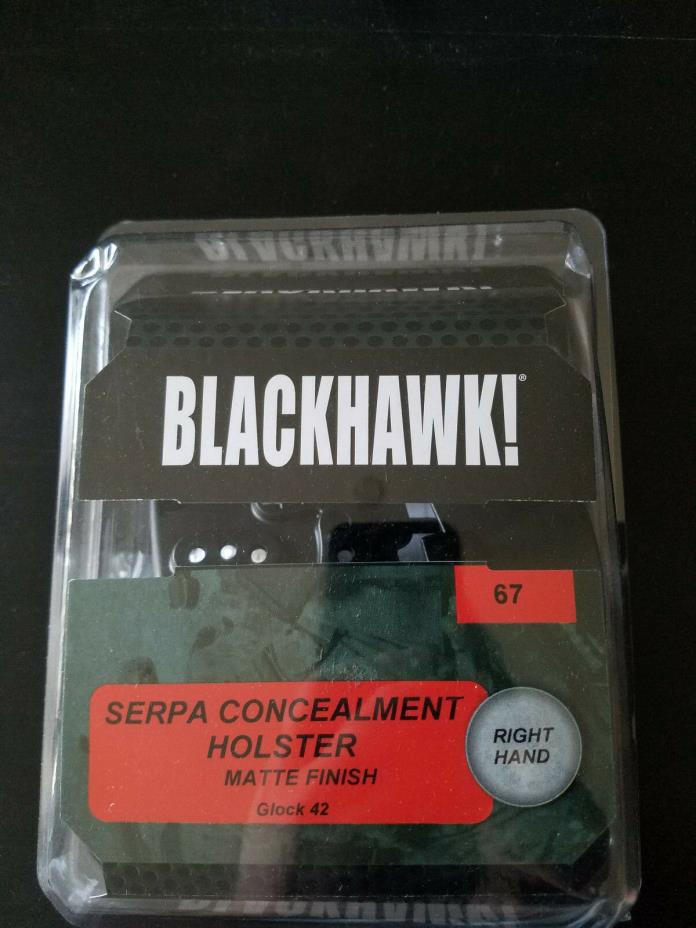 NEW Blackhawk! Serpa Concealment Holster Glock 42 Matte Finish Right 410567BK-R