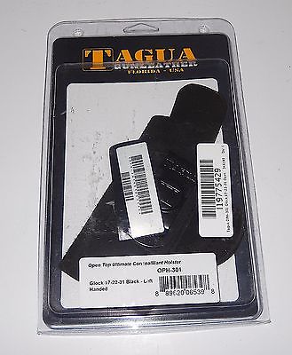 Tagua OPH-301 Glock 17-22-31 LEFT Concealment IWB Holster, Black, Left