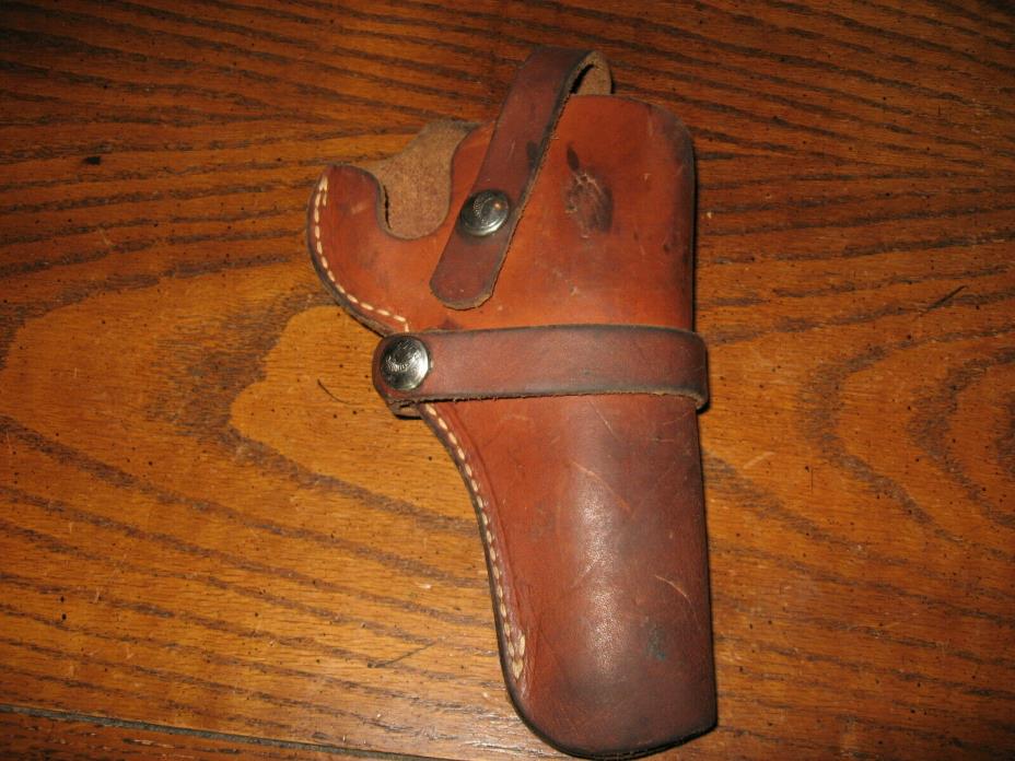 Vintage Hunter brown leather holster 1100 sz 11 Colt Lawman Official Police 4