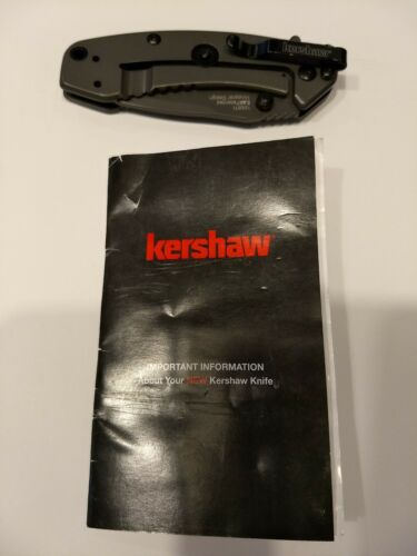 Kershaw Cryo Folding Knife (1555TI); 2.75 8Cr13MoV Steel Blade, Stainless Steel