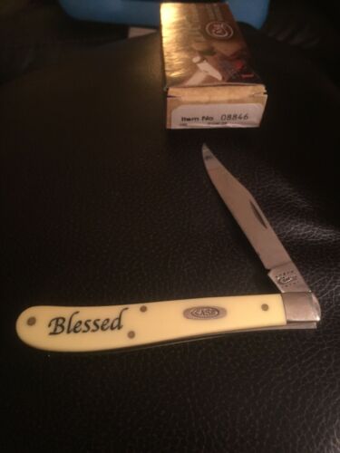 Case XX 8846 Blessed Slimline Trapper Folding Knife Pocket Folder