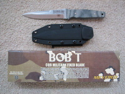 Meyerco Bob T Terzuola CQB Military Fixed Blade Knife MOLLE Sheath Combat 154CM
