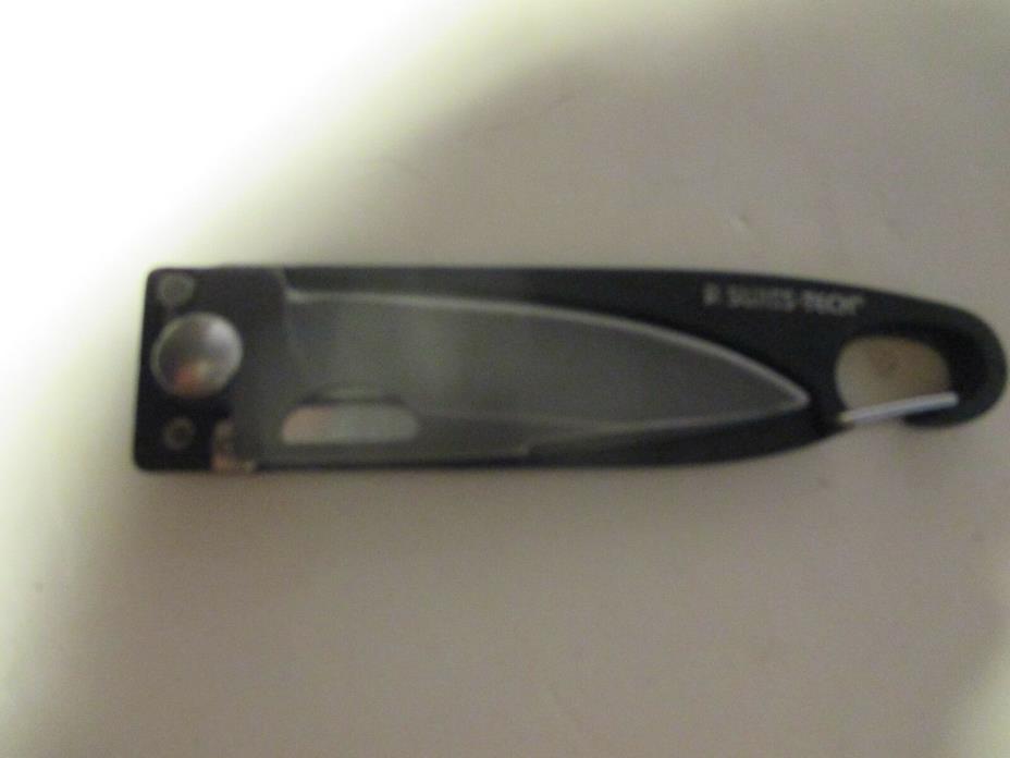 Swiss Tech Folding Pocket Knife Multi Tool 2 Blade & Black Handle