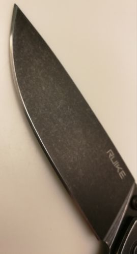 RUIKE P801-SB Black Oxide Stonewash Clip Folding Knife Pocket Folder Excellent!