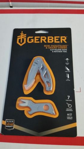 Gerber Mini Paraframe Keychain Tool Shard Combo FREE SHIPPING